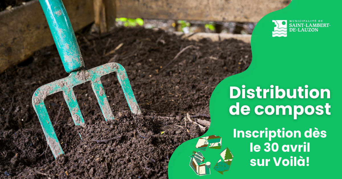 Réservez votre compost dès le 30 avril!