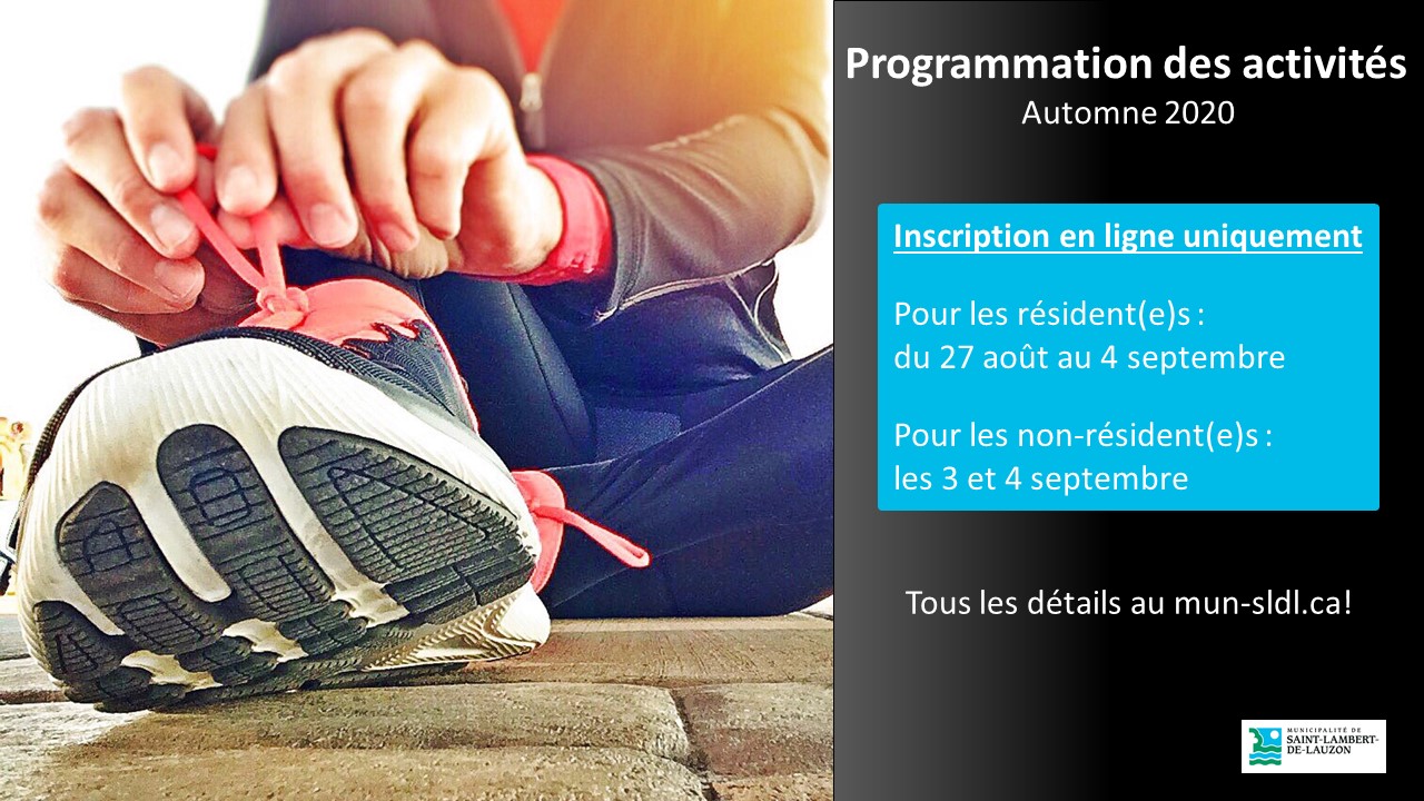 Dévoilement de la programmation automnale des activités