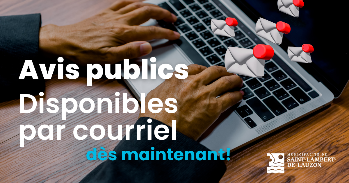 Abonnez-vous aux nouvelles alertes « Avis publics »