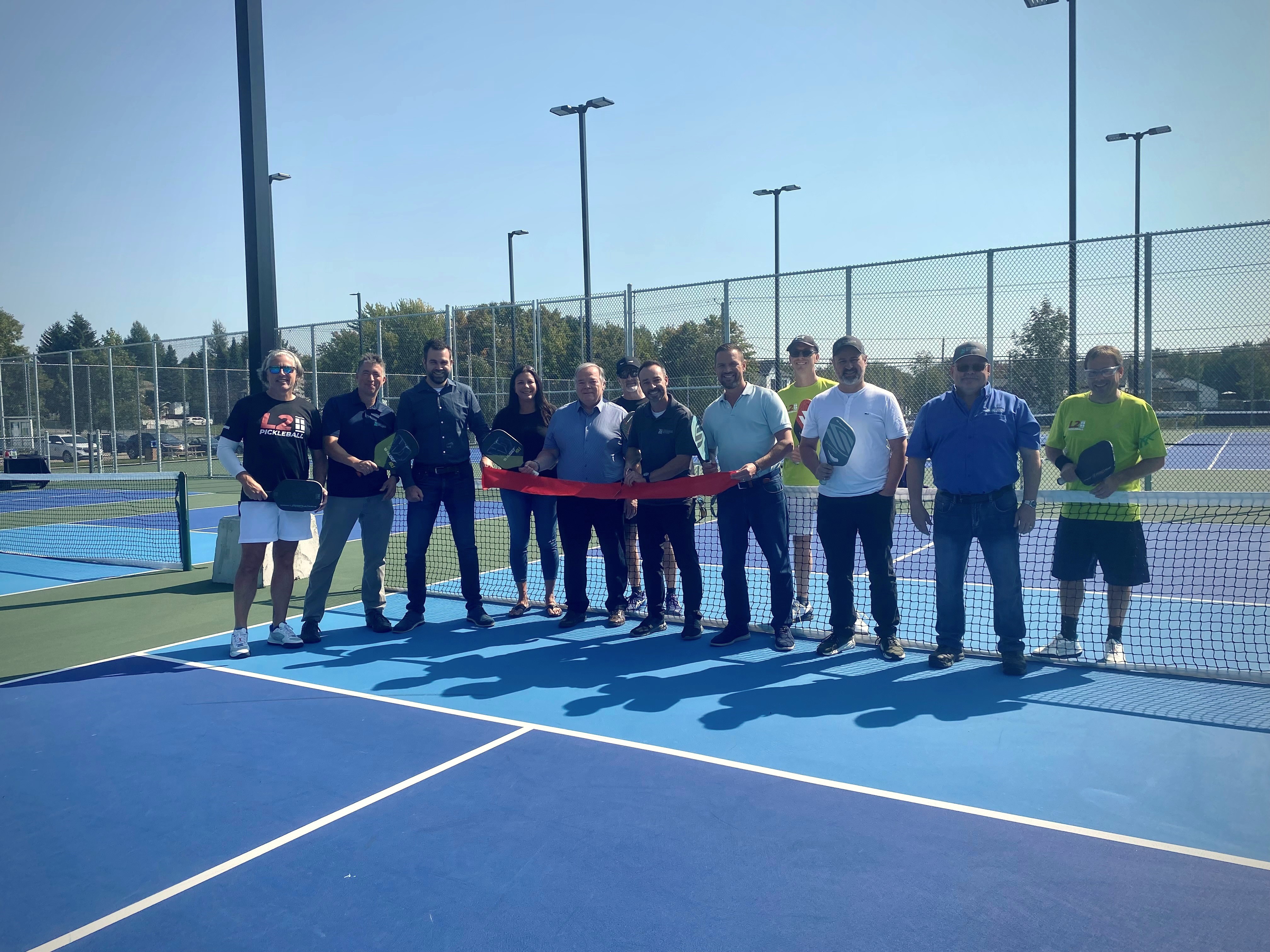 Saint-Lambert-de-Lauzon inaugure ses nouveaux terrains de tennis et de pickleball