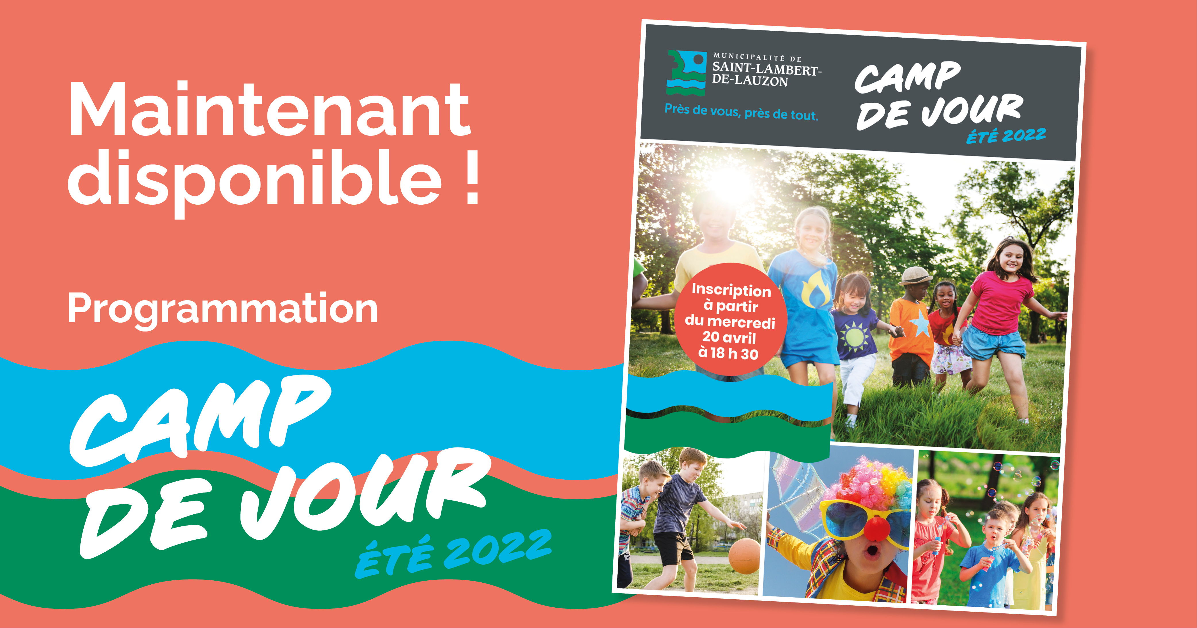La programmation du camp de jour pour l'été 2022 est maintenant disponible