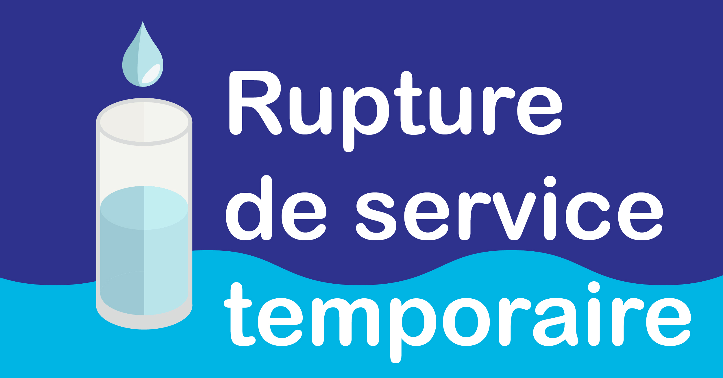 Mise à jour Interruption du service d'aqueduc
