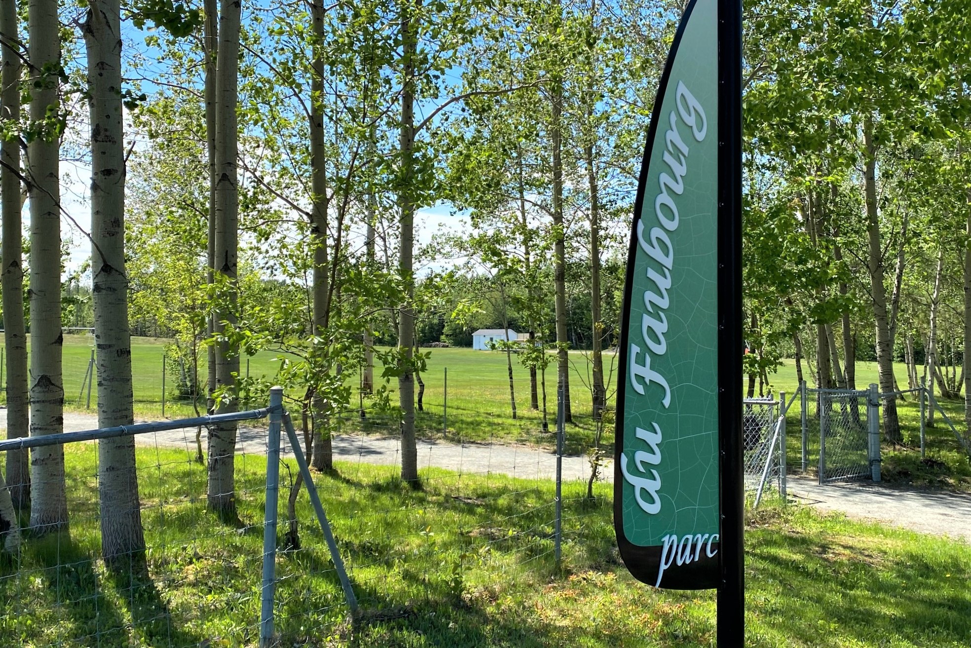 Des sentiers seront réalisés au parc du Faubourg