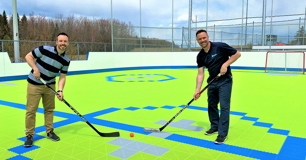 Saint-Lambert-de-Lauzon inaugure ses surfaces de dek hockey